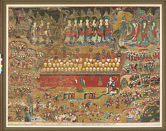 감로도, 조선, 1764년, 비단에 색, 원광대학교박물관 <사진=국립중앙박물관>