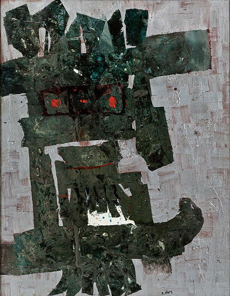 남관, 태고, 1967, 캔버스에 유채, 146×114cm, 국립현대미술관 소장.